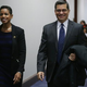 Rep. Donna Edwards (D-Md.) and Rep. Xavier Becerra (D-Calif.) arrive for the first House Democratic Caucus meeting of the 114th Congress in the U.S. Capitol Visitors Center Jan. 7, 2015, in Washington, D.C.
Chip Somodevilla/Getty Images